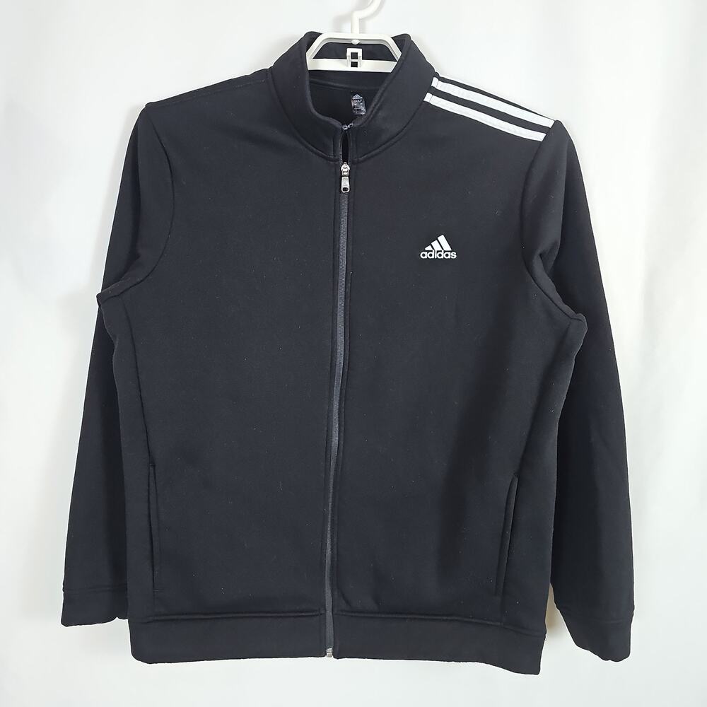 Adidas Golf Men’s Sz Large,Fleece Lined,Full Zip Golf Jacket with Pockets, Black